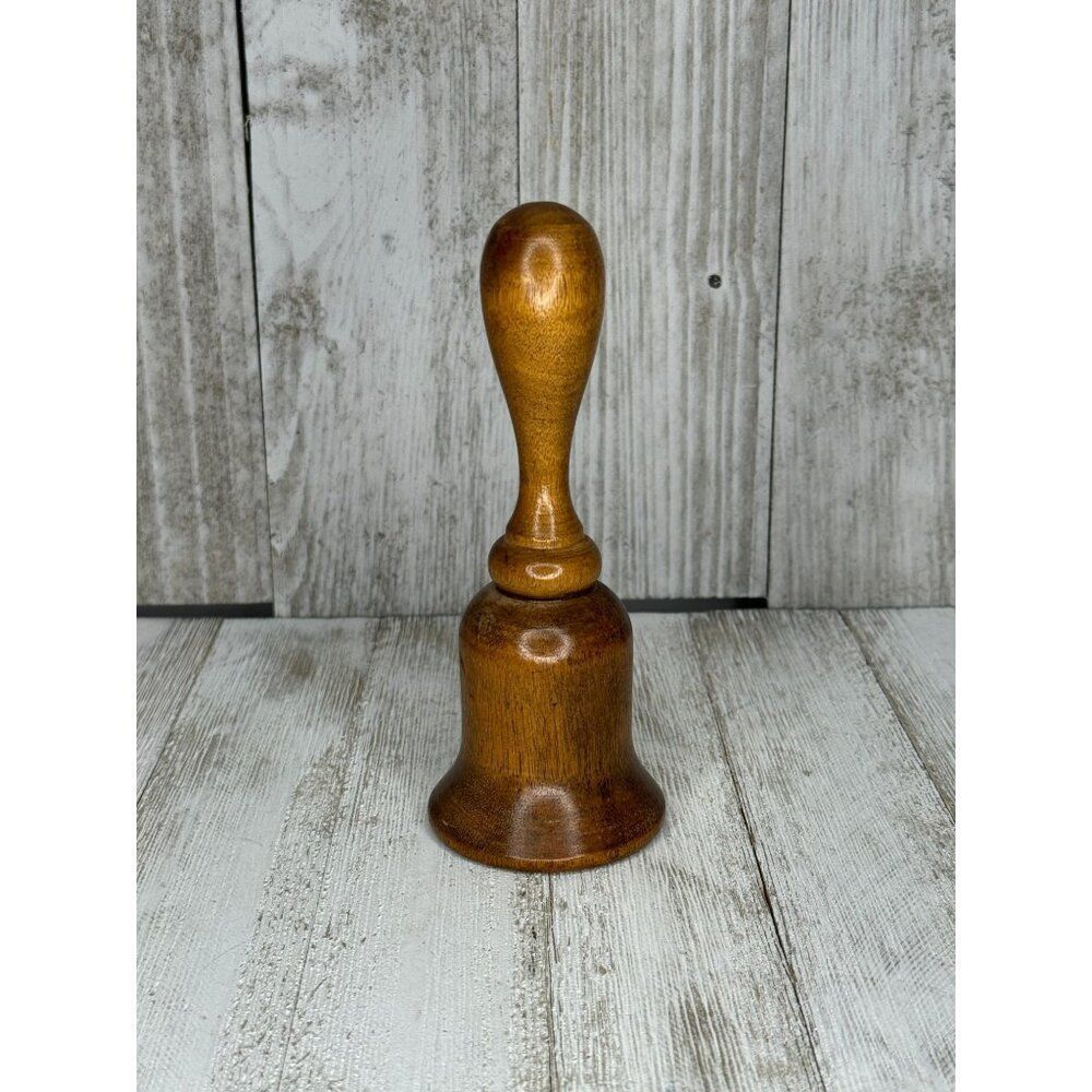 Vintage V.G. Wood Desk Teacher Bell Made in Taiwan